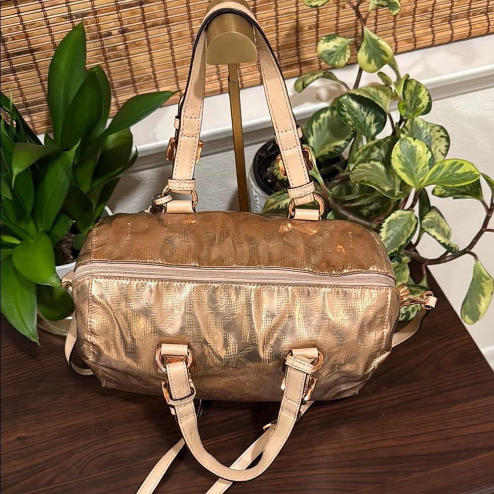 Michael Kors Gold Satchel with Luxurious Finish - Picture 8 of 12